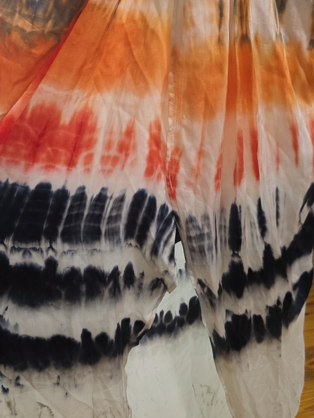 YFB Tie-Dye V-Neck Kimono Sleeve Maxi Dress Large - Picture 7 of 7
